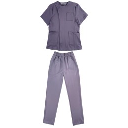 Large-scale customized gray women's nurse uniform suit Personally designed short-sleeved slim surgical gown Plastic surgery hospital nurse uniform SKU039 Large-scale customized gray women's nurse uniform suit Personally designed short-sleeved slim surgical gown Plastic surgery hospital nurse uniform SKU039